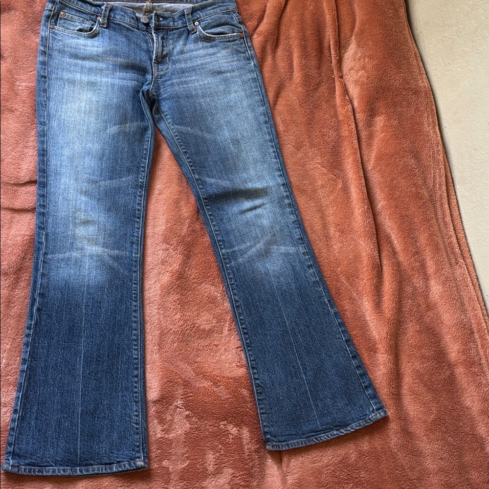 For All Mankind Bootcut Jeans Size 29 Medium Wash Y2K USA Made